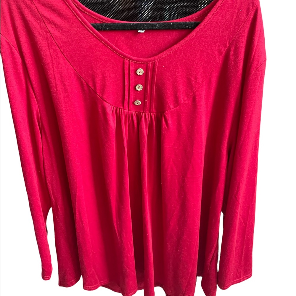 Red long sleeve shirt